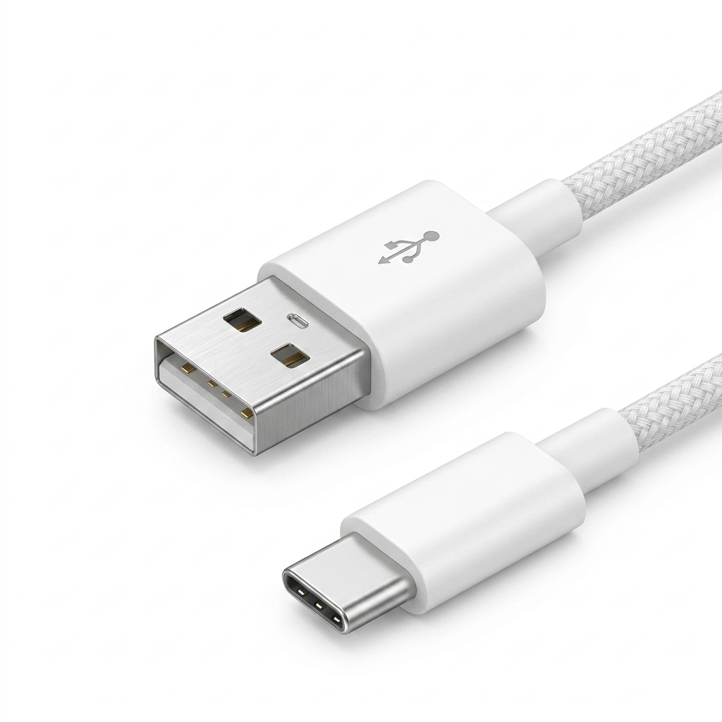 USB-A to USB-C Braided Cable – Fast Charging | 1M