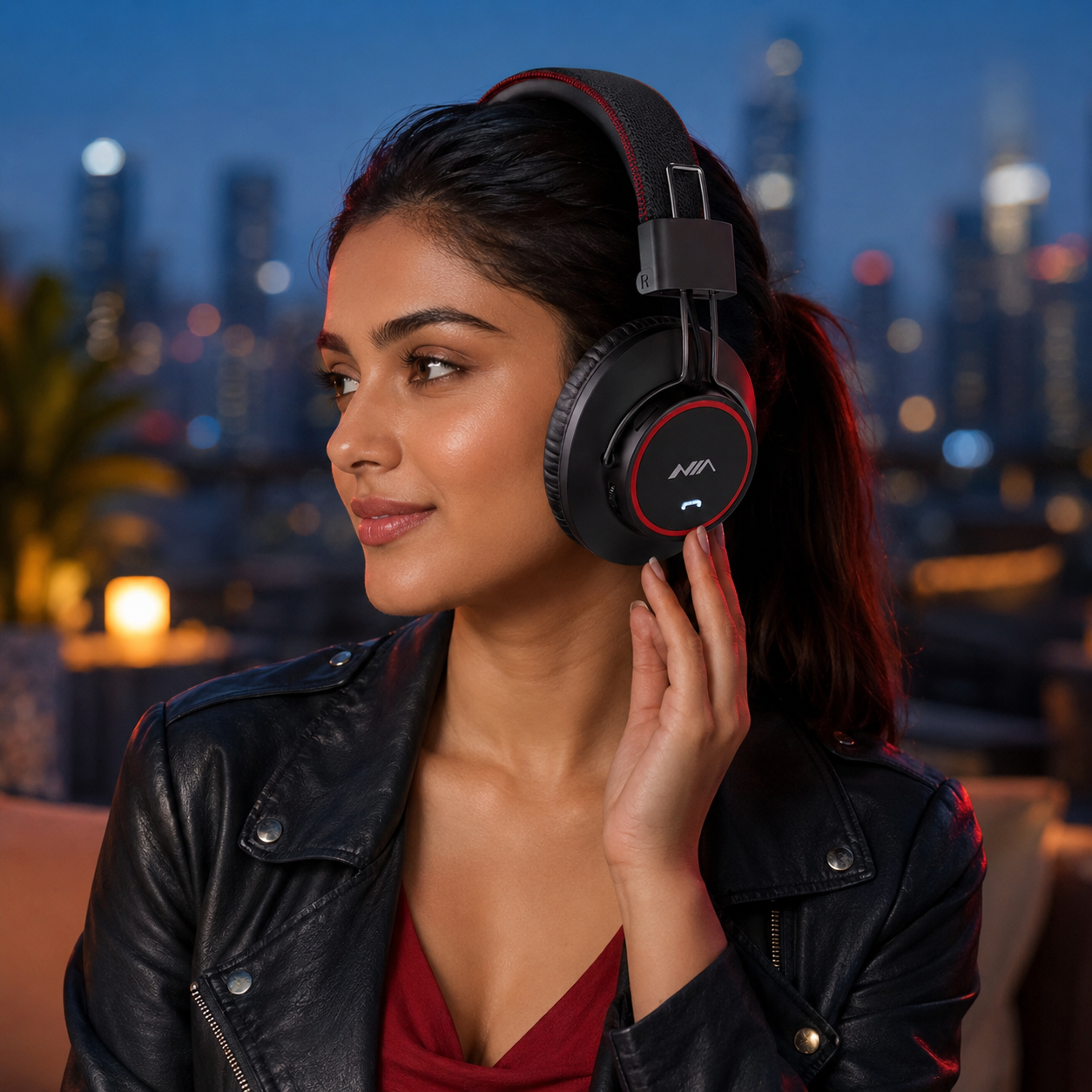 NIA S3000 Wireless Bluetooth Over-Ear Headphones
