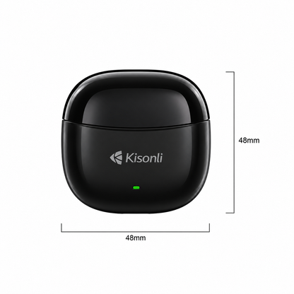 Kisonli TWS F6 Macaron Bluetooth 5.3 Earbuds with Charging Case