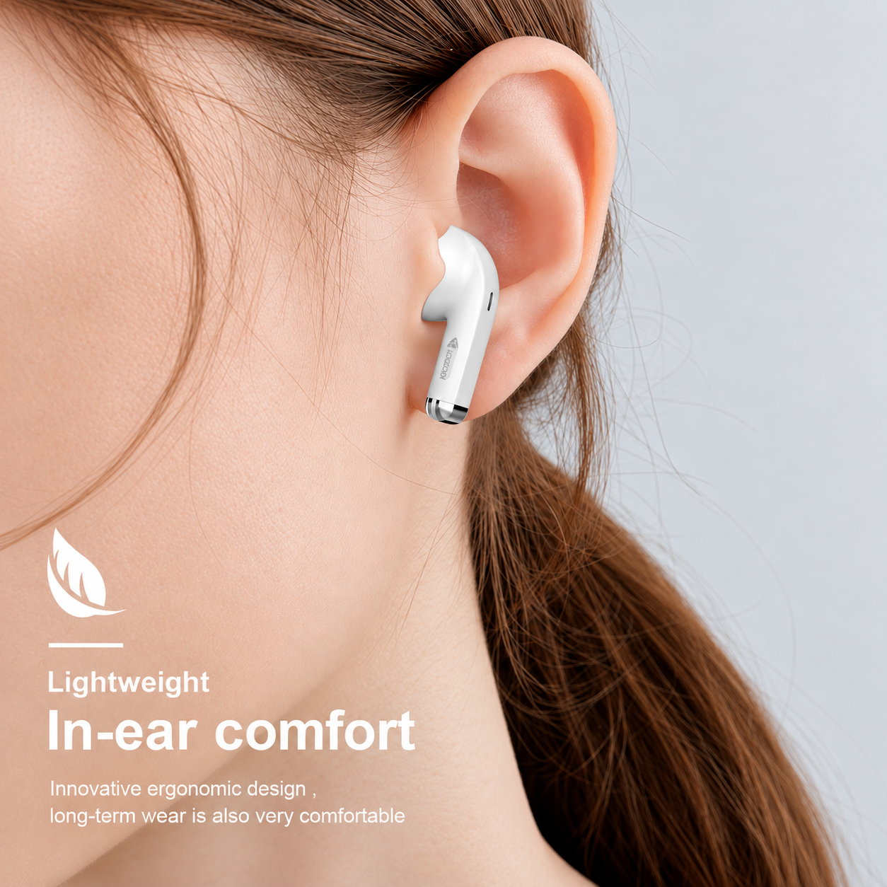 Kisonli TWS F6 Macaron Bluetooth 5.3 Earbuds with Charging Case