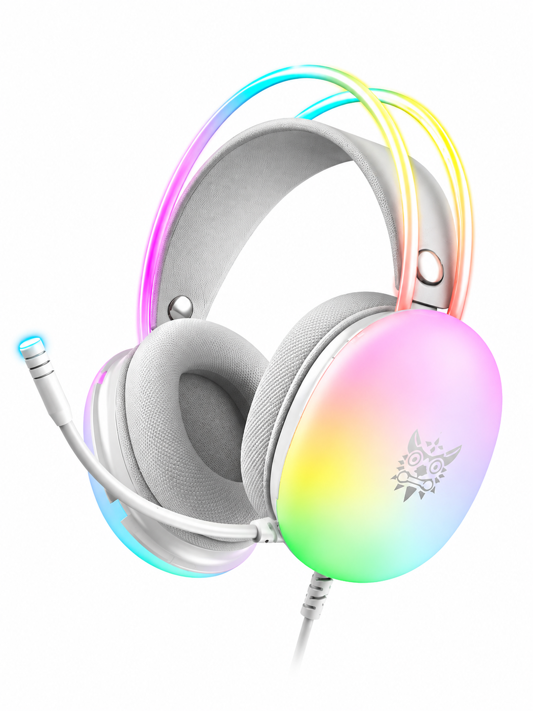 ONIKUMA X25 Pro RGB Gaming Headset with Mic - White
