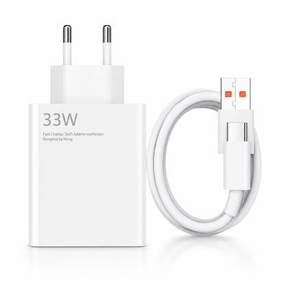 Xiaomi 33W Turbo Fast Charger with Type-C Cable – EU Plug