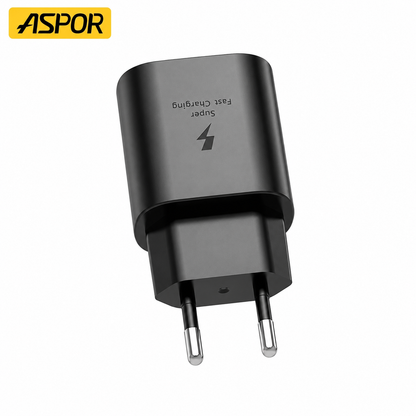 Aspor A820EU — 25W USB-C Fast Charger