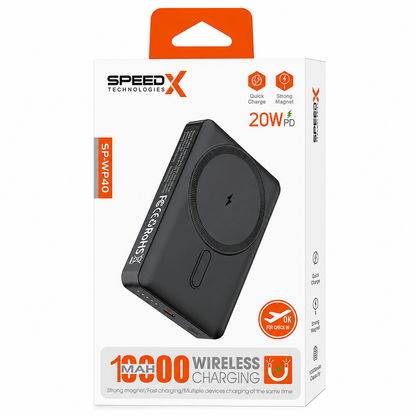 SPEED-X SP-WP40 10000mAh Magnetic Wireless Power Bank