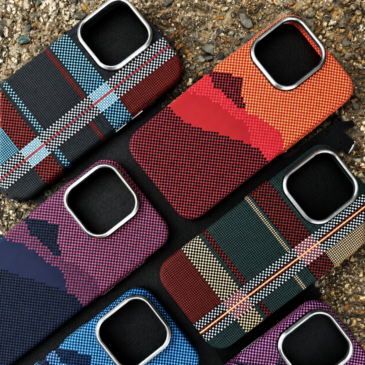 Premium Business Class Carbon Fiber Woven Pattern iPhone Case – Slim Shockproof Cover with MagSafe Compatibility