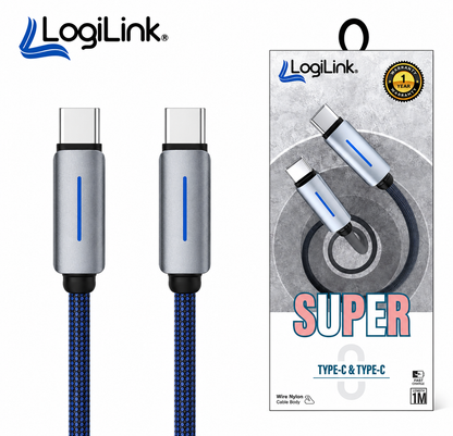 LogiLink — Type-C Cable, Braided